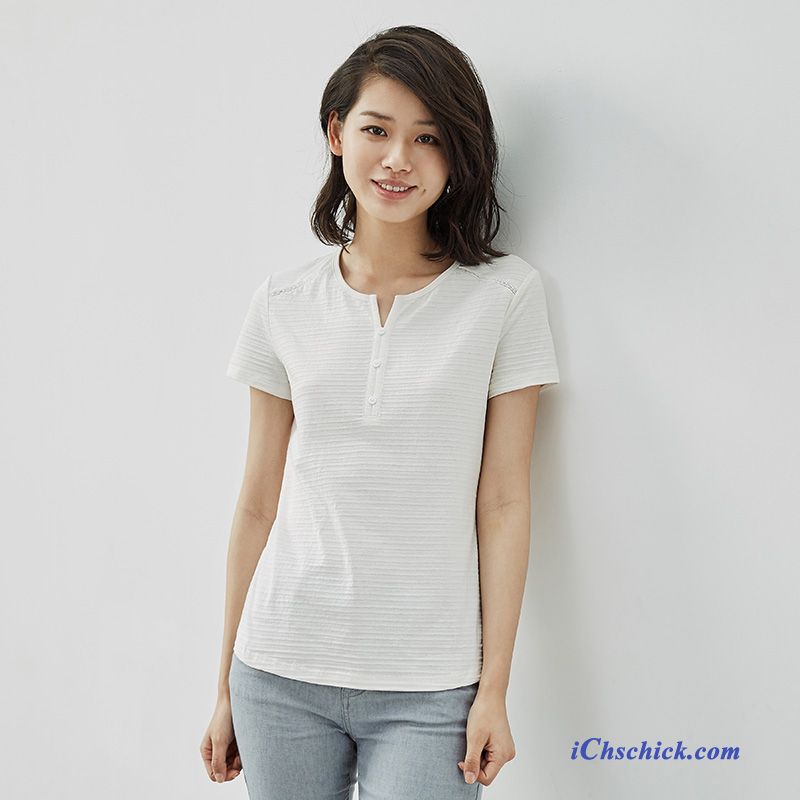 Basic Oberteile Damen Dunkelbraun, T Shirt Weiß Damen Verkaufen