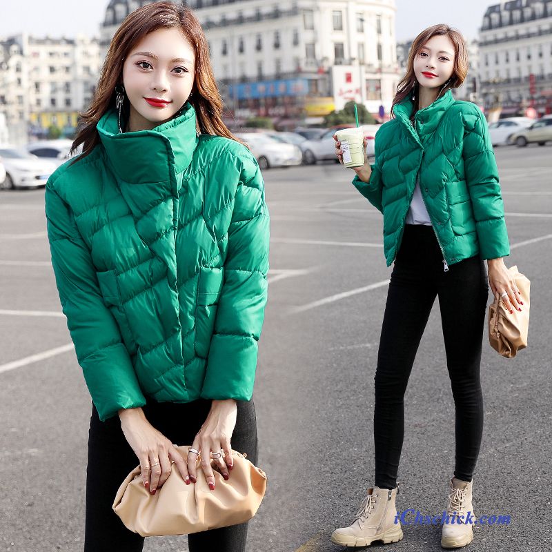 Bekleidung Baumwolle Mantel Allgleiches Langer Abschnitt Einfach Elegant Mode Grün Kaufen