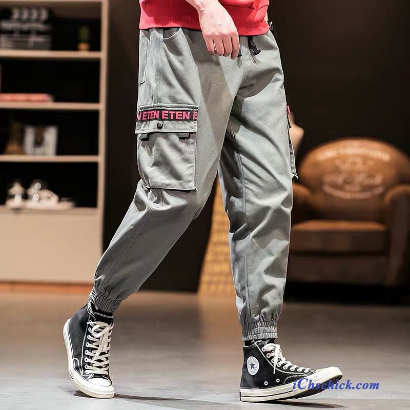 Bekleidung Cargohose Enge Trend Sweatpants Trendmarke Freizeit Grün Billige