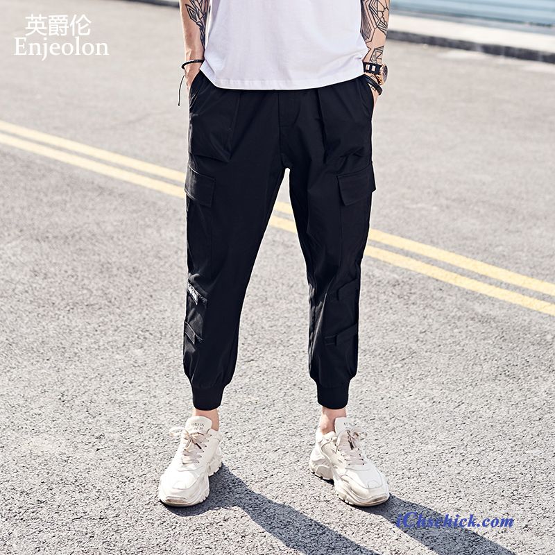 Bekleidung Cargohose Freizeit Trend Sweatpants Dekoration Sommer Grau Hell Kaufen