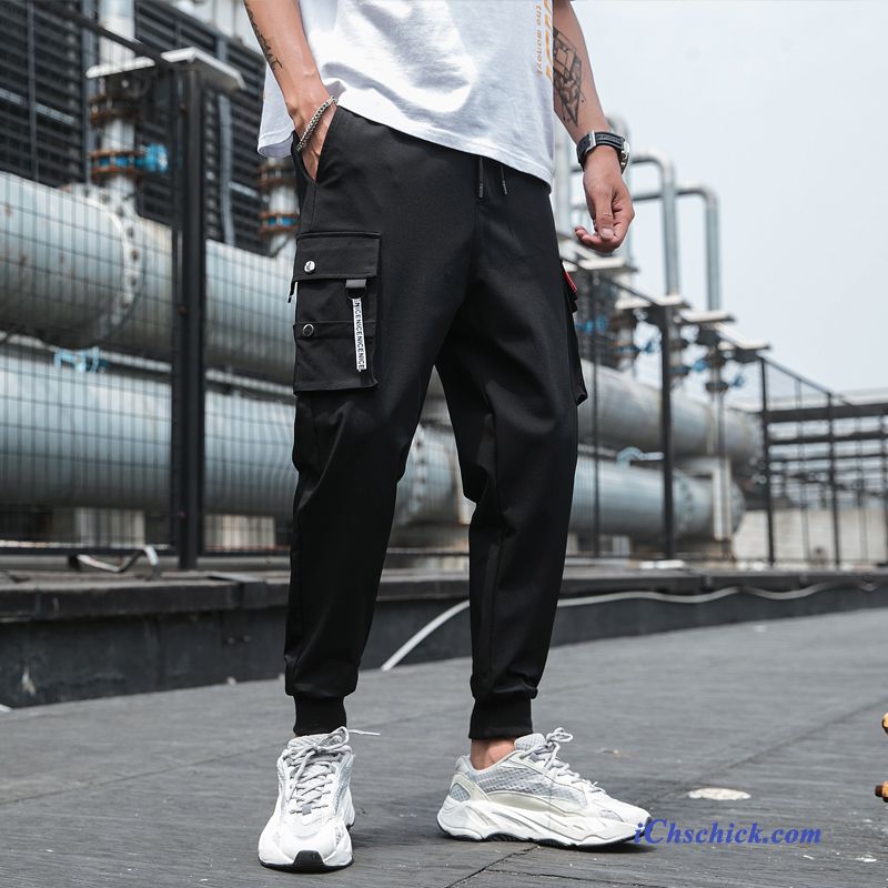 Bekleidung Cargohose Gut Aussehend Hosen Herren Trendmarke Schmales Bein Beige Billig