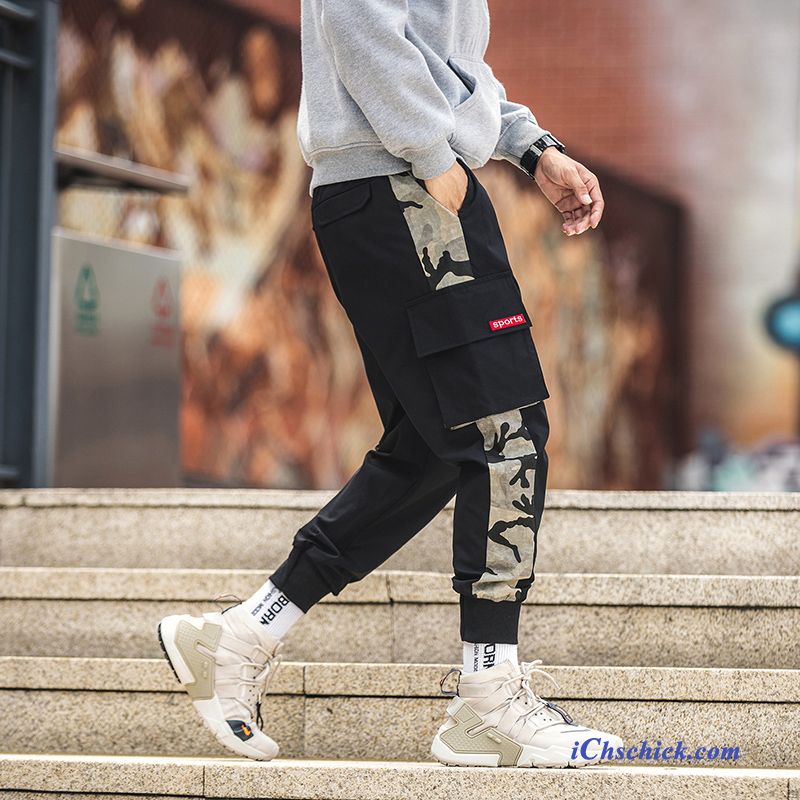 Bekleidung Cargohose Herren Werkzeugbau Neunte Hose Trendmarke Freizeit Grau Kaufen