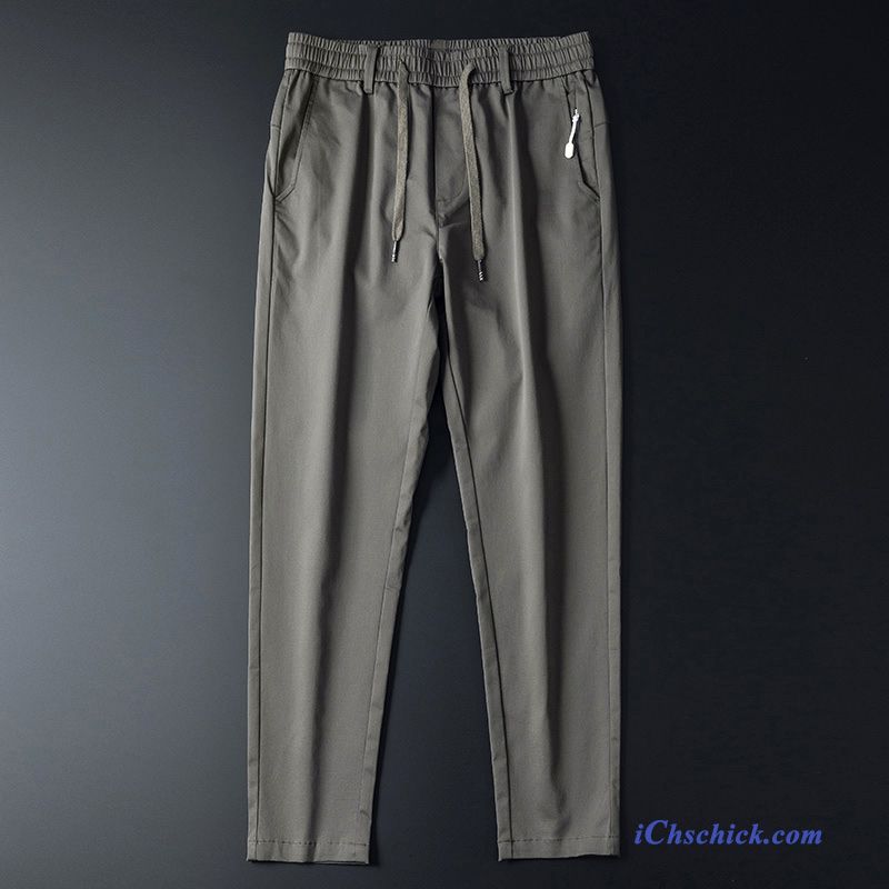 Bekleidung Hosen Elastisch Schmales Bein Schlank Sweatpants Gerade Schwarz Kaufen