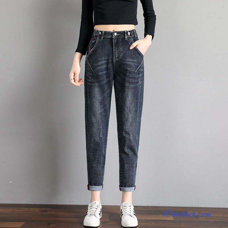 Bekleidung Jeans Feder Dünn Neu Trend Allgleiches Schwarz Kaufen