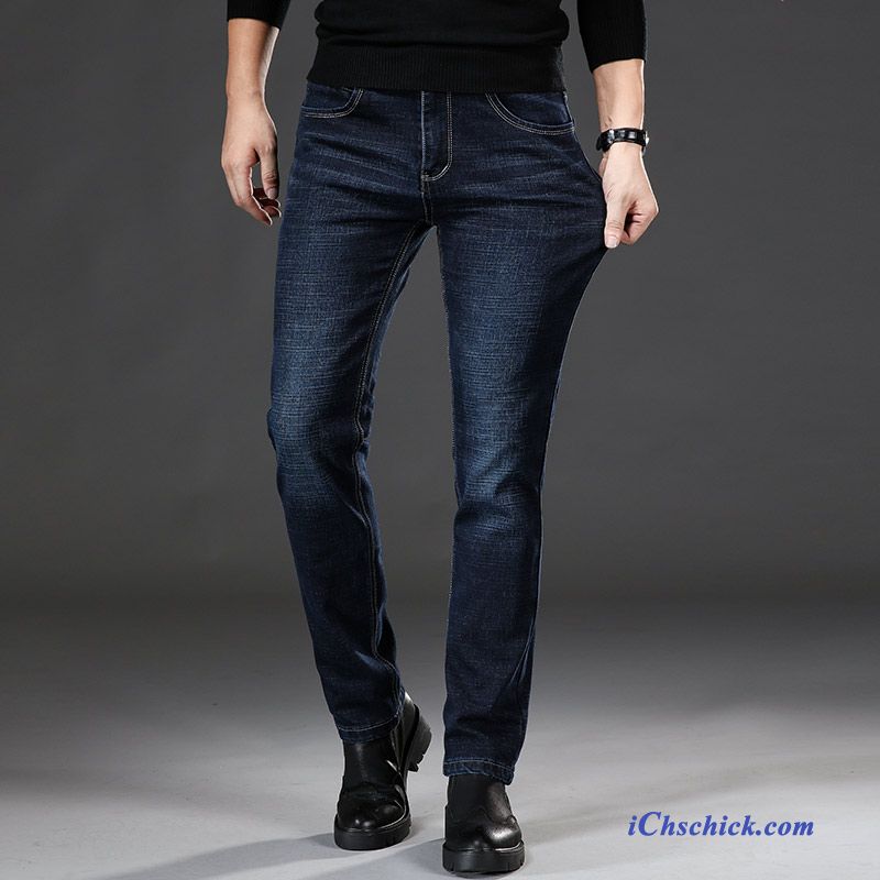 Bekleidung Jeans Herbst Herren Lange Jugend Hosen Blau Online