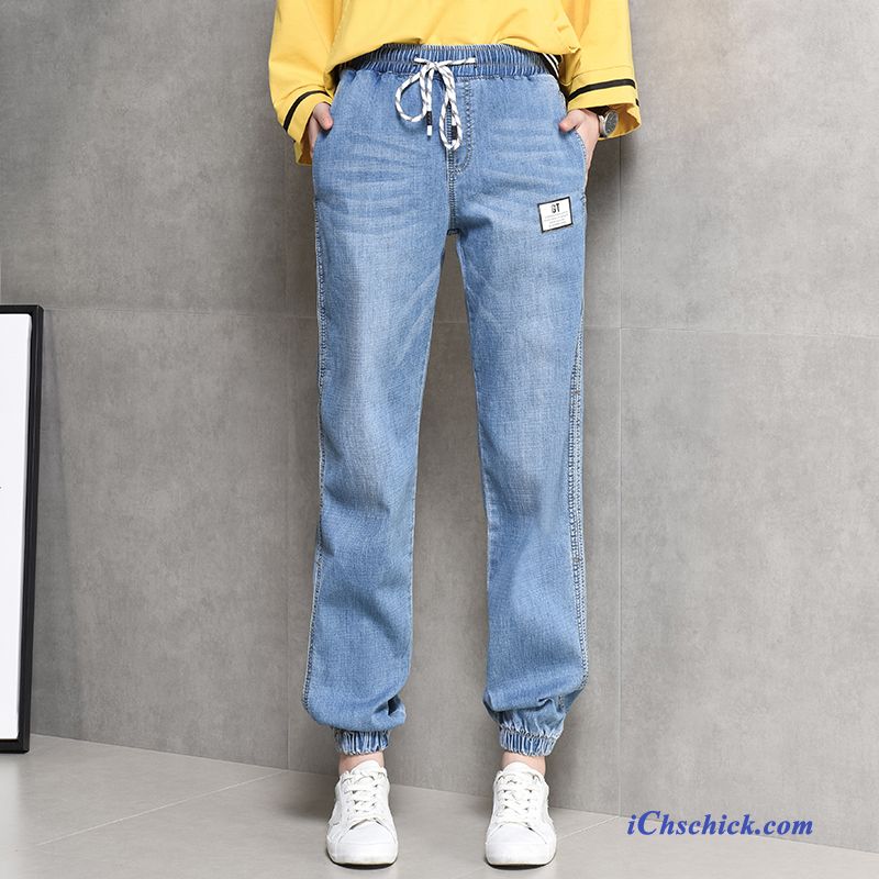 Bekleidung Jeans Mode Harlan Enge Damen Trend Dunkelblau Kaufen
