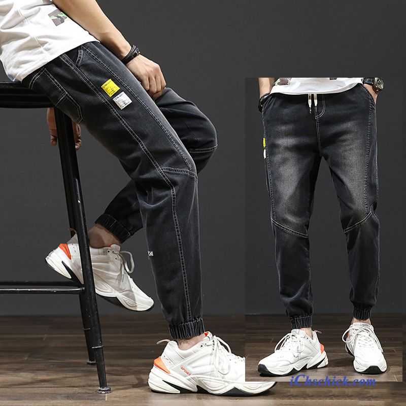 Bekleidung Jeans Trendmarke Herren Werkzeugbau Freizeit Sommer Blau Hell Sale