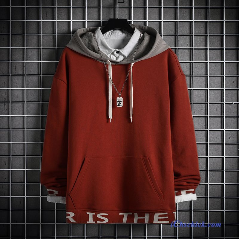 Bekleidung Kapuzenpulli Lose Mit Kapuze Kleider Große Größe Hoodies Rot Online