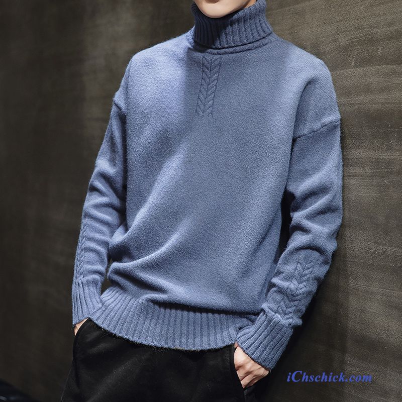 Bekleidung Pullover Winterkleidung Verdickung Herren Strickwaren Trend Grün Kaufen