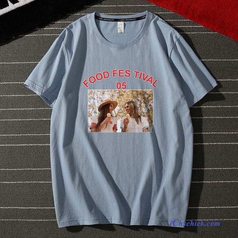 Bekleidung T-shirts Original Baumwolle Neu Sommer Paar Rot Online