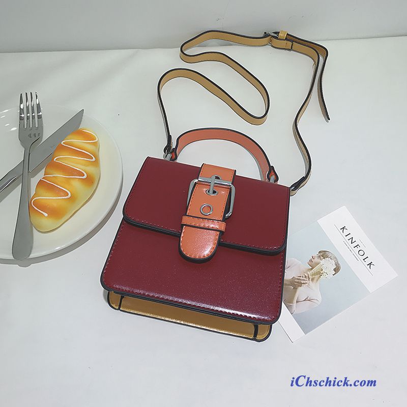 Billige Handtaschen Orangerot, Leder Handtaschen Sale