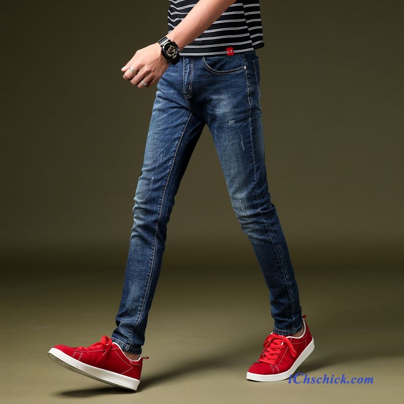 Black Jeans Herren, Skinny Jeans Mit Rissen Kaufen