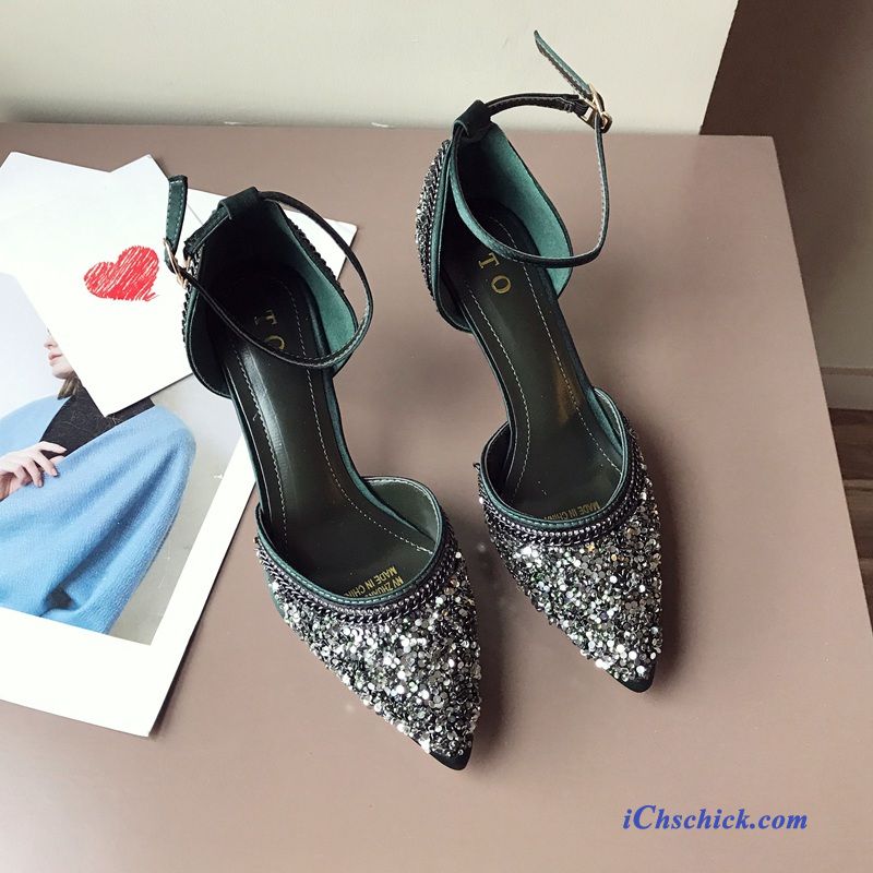 Blaue Schuhe Pumps, High Heels Pumps Billig