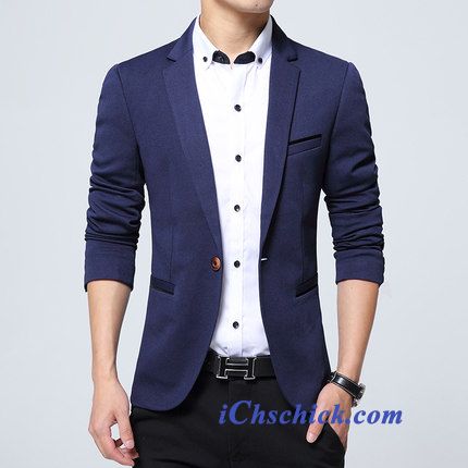 Blazer Blau Slim Fit, Blazer Herren Günstig Kaufen