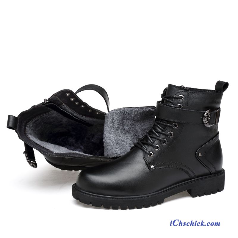 Boots Leder Herren Hellblau, Gummi Stiefeletten Herren Günstig