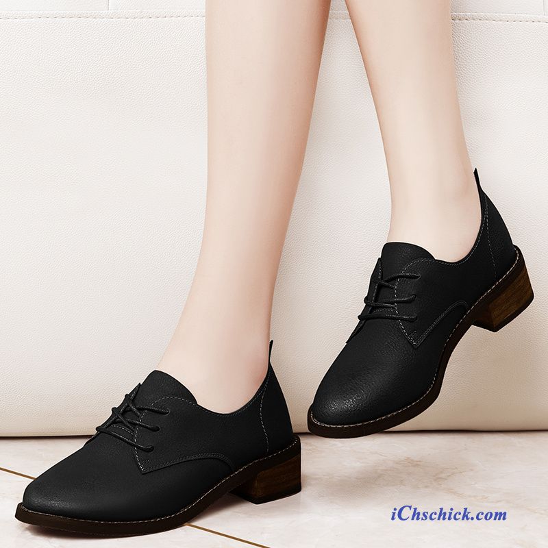Braune Leder Schuhe Das Lila, Klassische Damenschuhe
