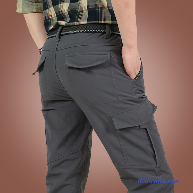 Cargo Cordhose Herren, Herren Jeans Grün Billig