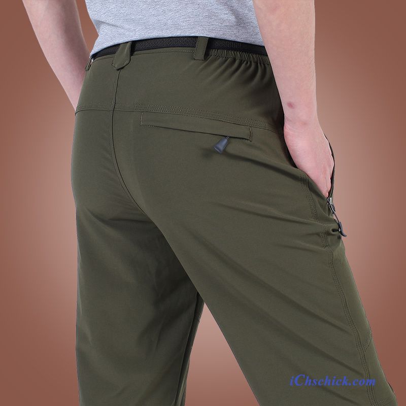 Cargo Cordhose Herren, Herren Jeans Grün Billig