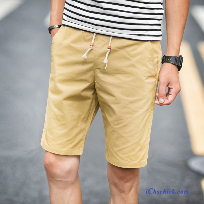 Chino Beige Herren, Herren Kurze Hosen Kaufen Billig