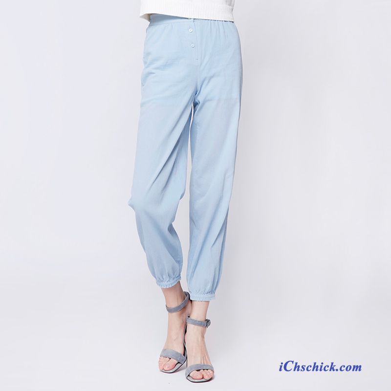 Chino Hose Grau Damen Lavendel, Baumwollhose Damen