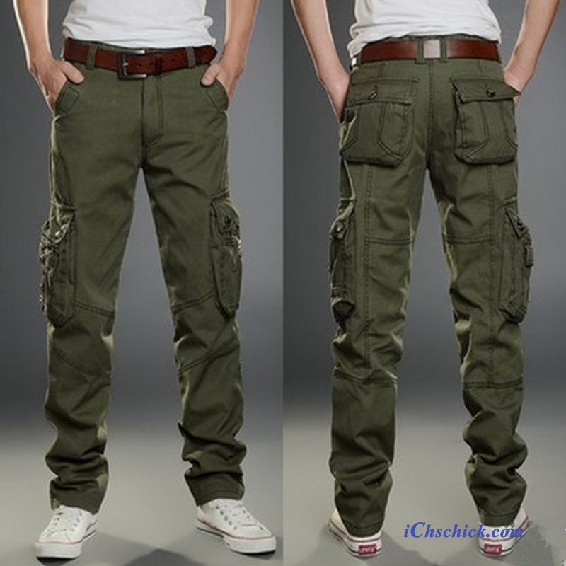 Chino Hose Herren Grau Khaki, Chino Hose Kurz Herren Sale