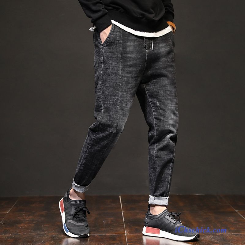 Coole Jeans Herren, Herren Skinny Jeans Schwarz Sale