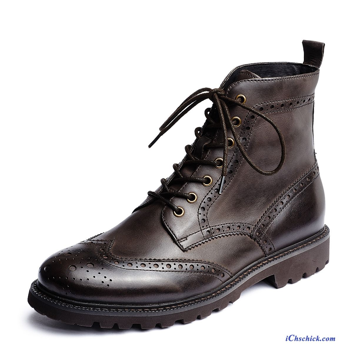 Cowboystiefel Herren Gestreift, Lederstiefel Braun Herren Verkaufen