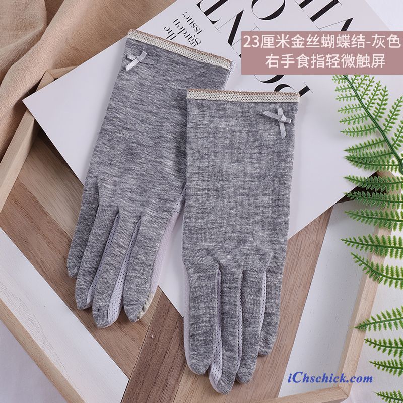 Damen Handschuhe Fahren Frühling Sonnenschutz Herbst Stretch Blau Purpur Lila Angebote