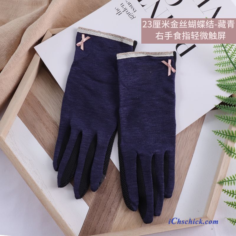 Damen Handschuhe Fahren Frühling Sonnenschutz Herbst Stretch Blau Purpur Lila Angebote