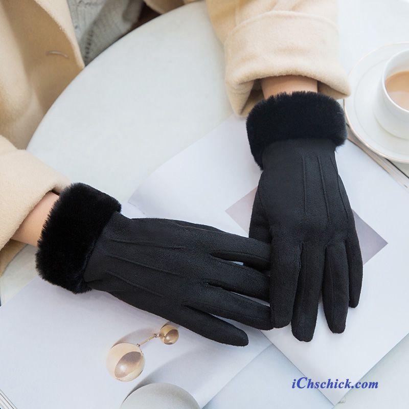 Damen Handschuhe Warm Halten Fahrrad Fahren Niedlich Touchscreen Kalte Blau Günstig