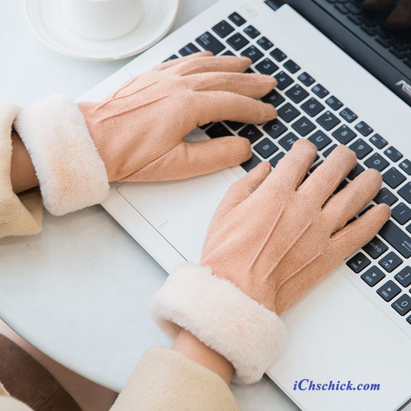 Damen Handschuhe Warm Halten Fahrrad Fahren Niedlich Touchscreen Kalte Blau Günstig