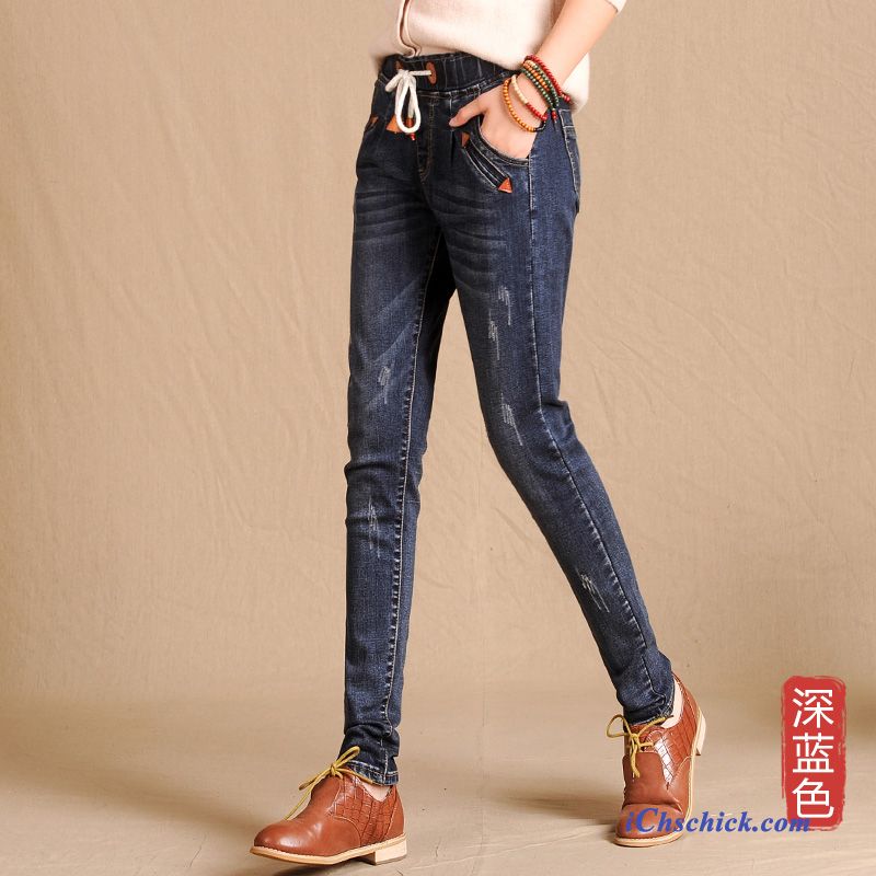 Damen Jeans Skinny Dunkelblau, Schöne Damen Jeans Verkaufen