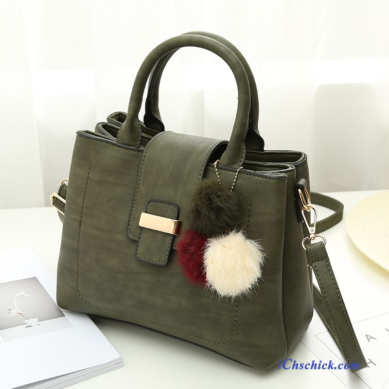 Damen Ledertaschen, Ledertasche Grau Damen