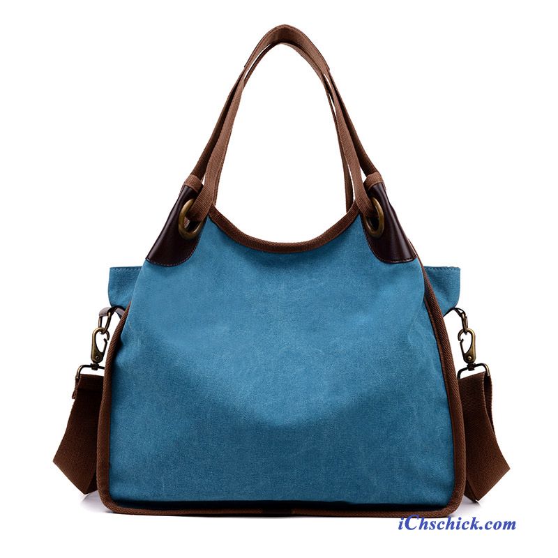 Damen Schultertasche Schwarz Blau, Henkeltaschen Damen Günstig Billig