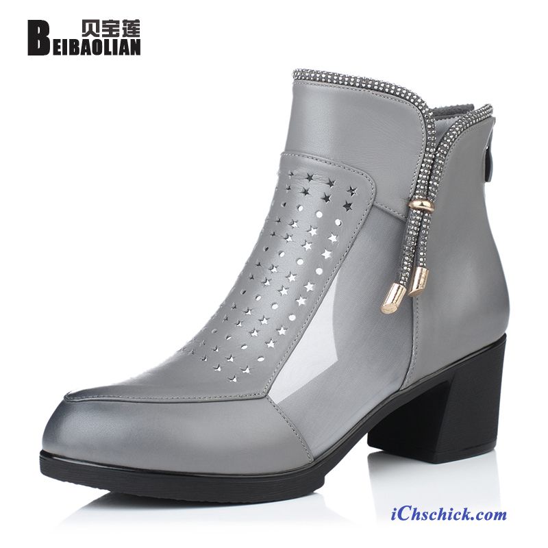 Damen Schwarz Flach, Damen Schnürstiefel Schwarz Rabatt