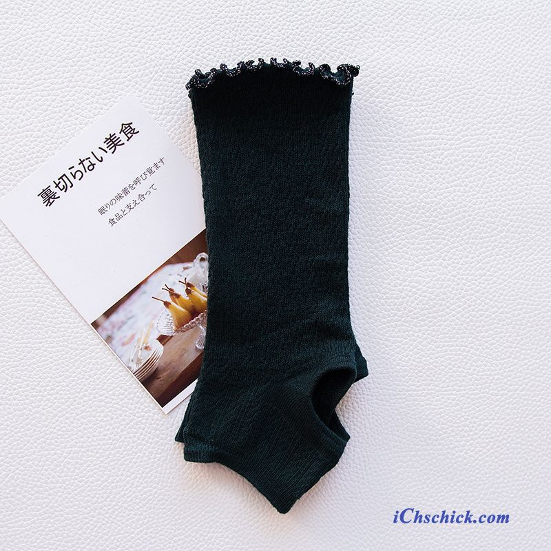 Damen Socken Frühling Glänzend Herbst Seide Mid Schwarz Online