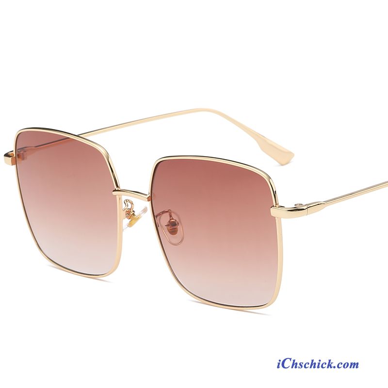 Damen Sonnenbrille 2018 Herren Elegant Sonnenbrillen Trend Schwarz Grau Gold Rot Geschäft