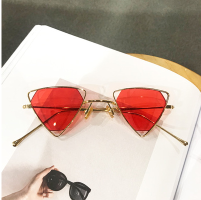 Damen Sonnenbrille Leistung Trend Stoff Retro Sonnenbrillen Gold Rot Kaufen