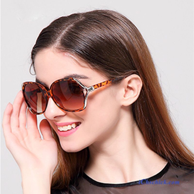 Damen Sonnenbrille Persönlichkeit Sonnenbrillen Stern Stoff Neu Rot Billige