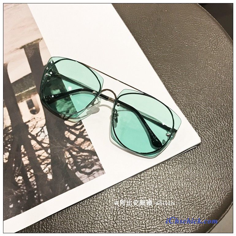 Damen Sonnenbrille Transparent Mode Neu Sonnenbrillen Trend Grün Blau Angebote