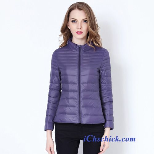 Daunenjacke Damen Glänzend, Steppjacke Damen Silber Billig