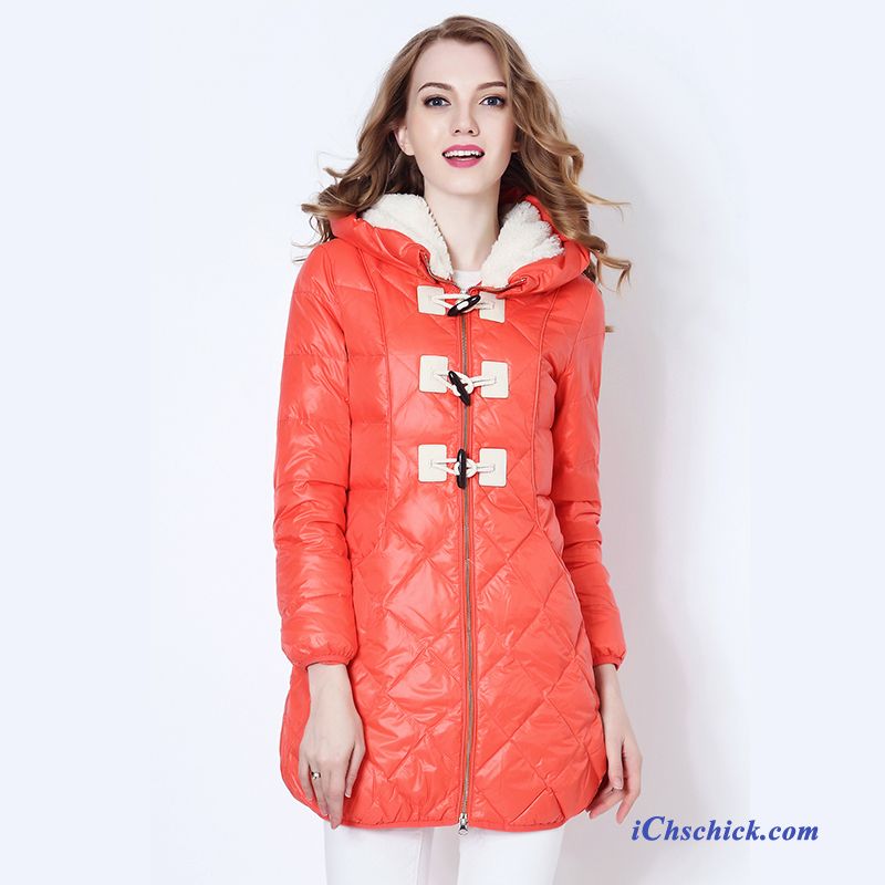 Daunenjacke Dunkelblau Weinrot, Daunenjacke Damen Mit Echtfell Kaufen