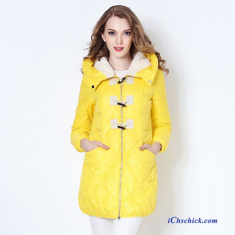 Daunenjacke Dunkelblau Weinrot, Daunenjacke Damen Mit Echtfell Kaufen