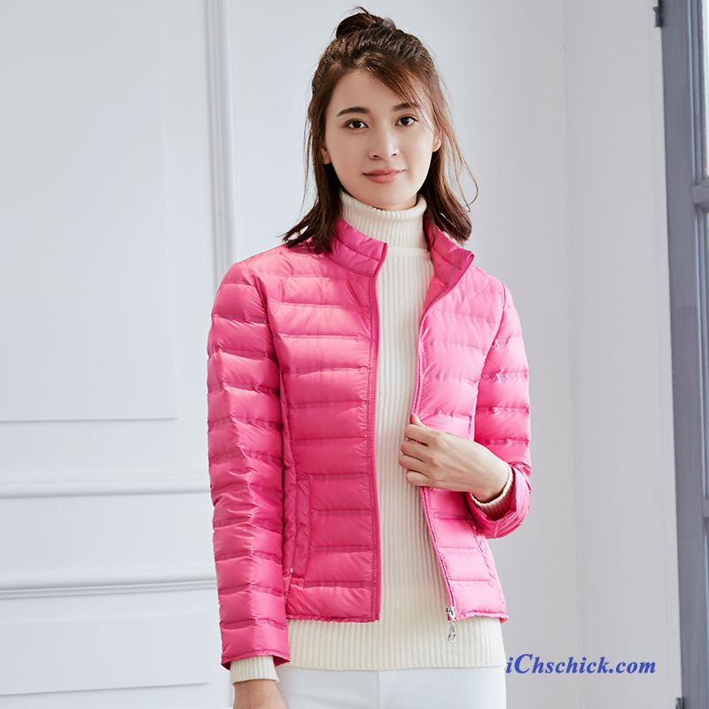 Daunenjacke Fellkragen Rosa, Daunenjacke Mit Echtpelz Kapuze Damen Günstig