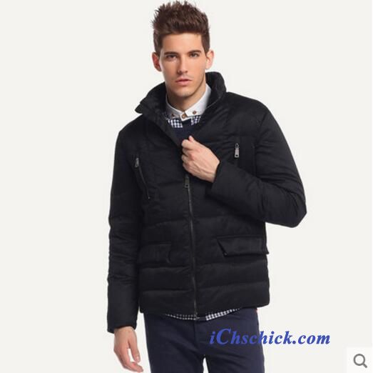 Daunenjacke Herren Kapuze Braun, Steppjacke Grau Herren