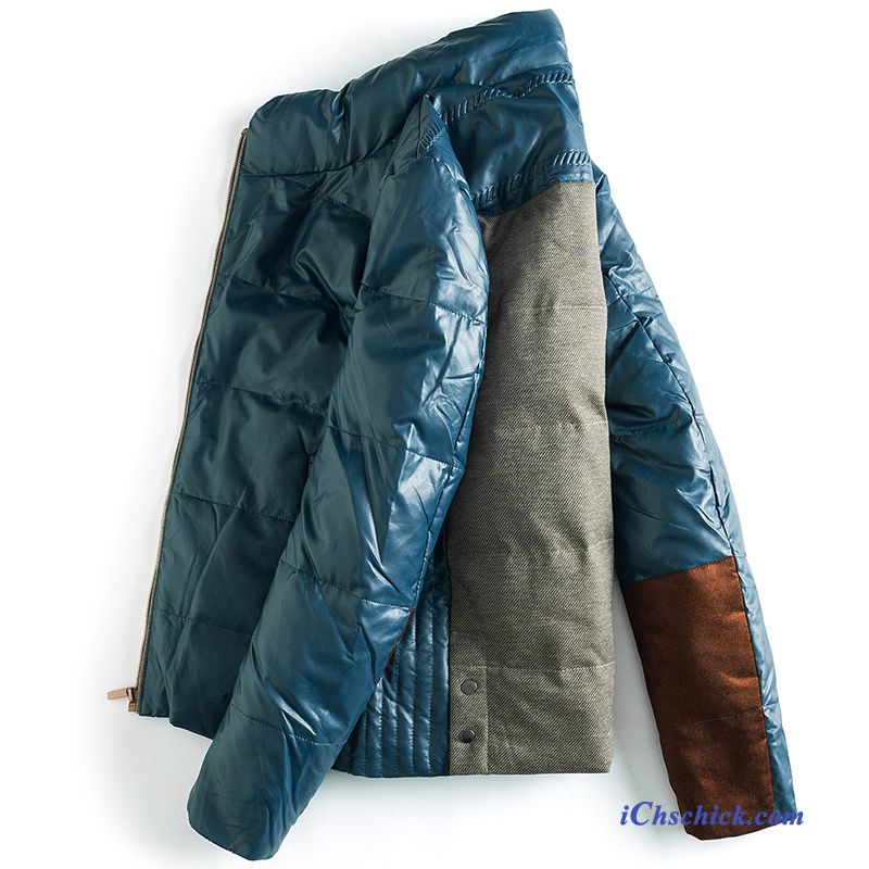 Daunenjacke Herren Sommer, Blauer Winterjacke Herren Günstig