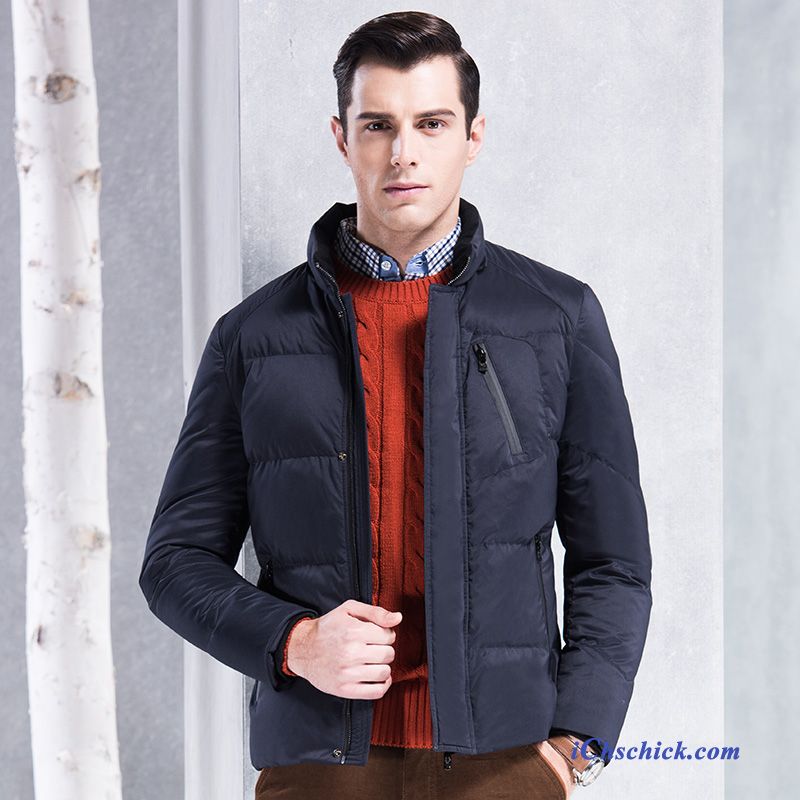 Daunenjacke Lang Herren, Blauer Herren Daunenjacke Kaufen