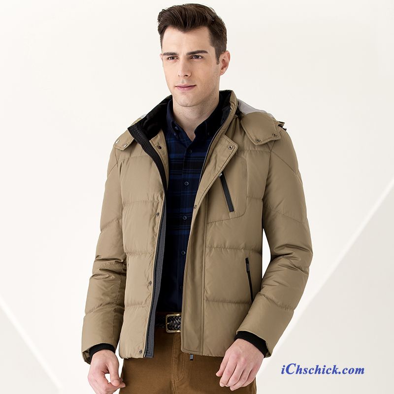 Daunenjacke Lang Herren, Blauer Herren Daunenjacke Kaufen