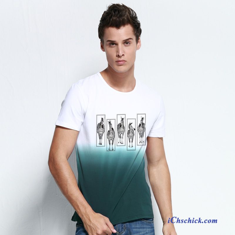 Gestreiftes T Shirt Herren, Stretch T Shirt Herren Sale