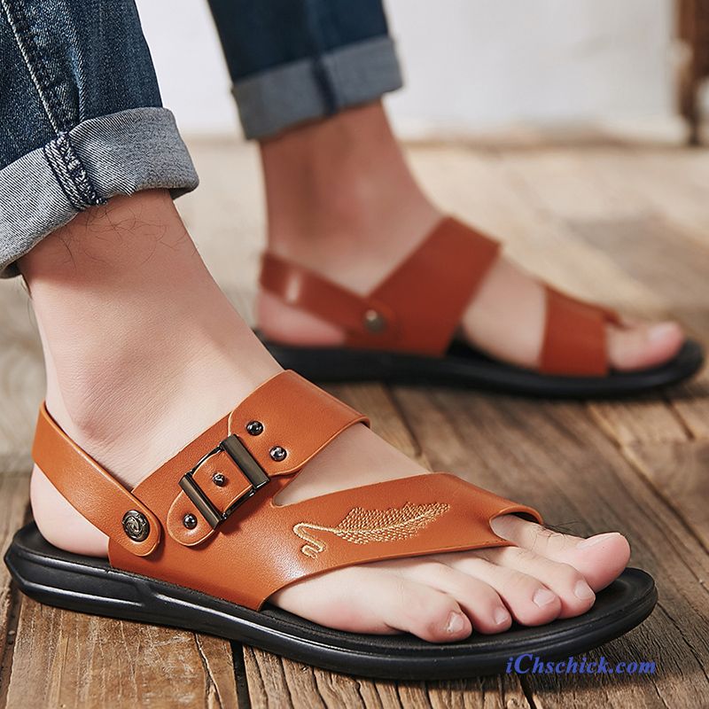 Goldene Sandaletten Herren, Sandalen Wasserfest Herren Verkaufen